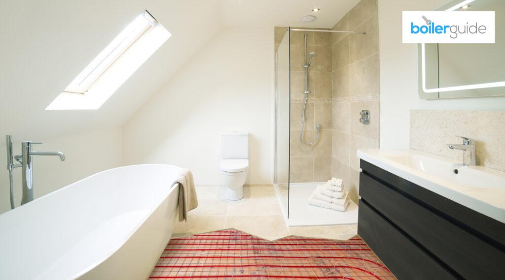 Bathroom underfloor heating