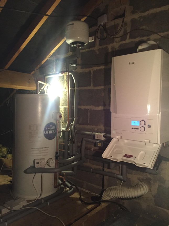 Ideal Vogue and unvented cylinder