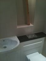 Bathroom, sink & toilet installation
