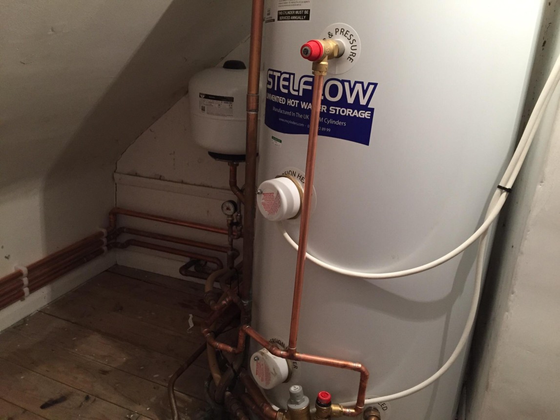 Electric boiler install
