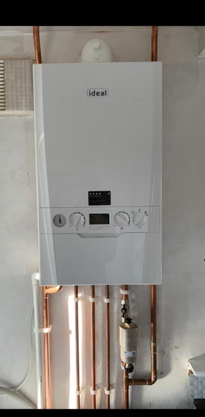 Combi boiler installation