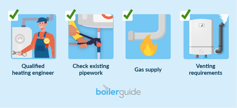 factors to consider during combi boiler installation