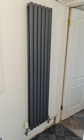 Designer radiator install