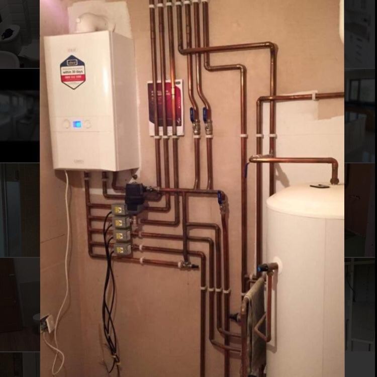 Ideal logic + system boiler, 4 zone control and unvented hot water cylinder