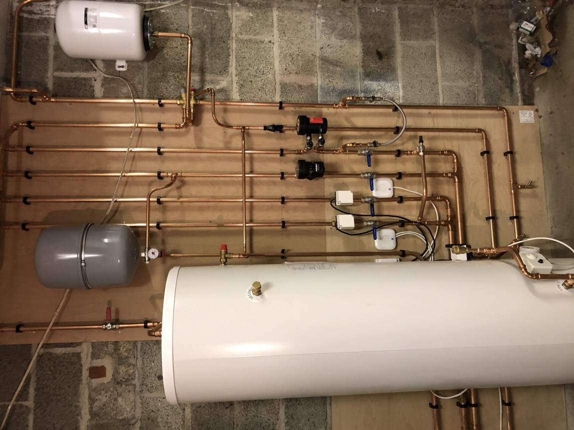 Unvented cylinder and boiler