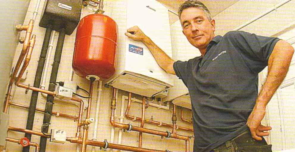 Gas boiler and unvented cylinder installation