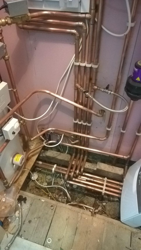 Install of full unvented hot water/heating system and boiler