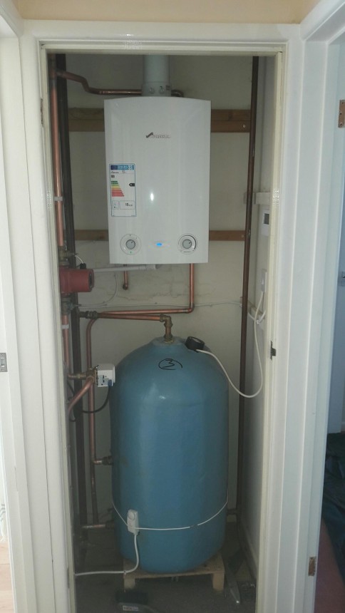 New boiler, cylinder and upgrade of system to fully pumped