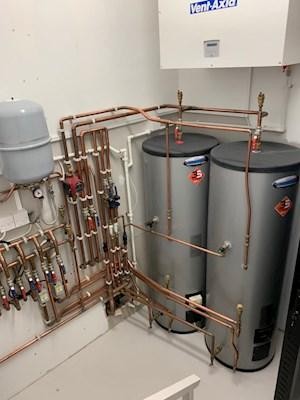 System boiler installation
