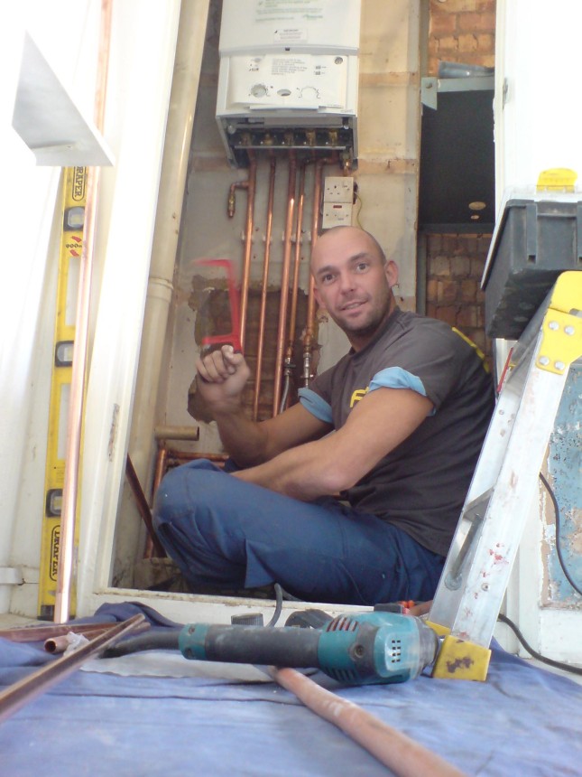 The face of a truely happy gas engineer!