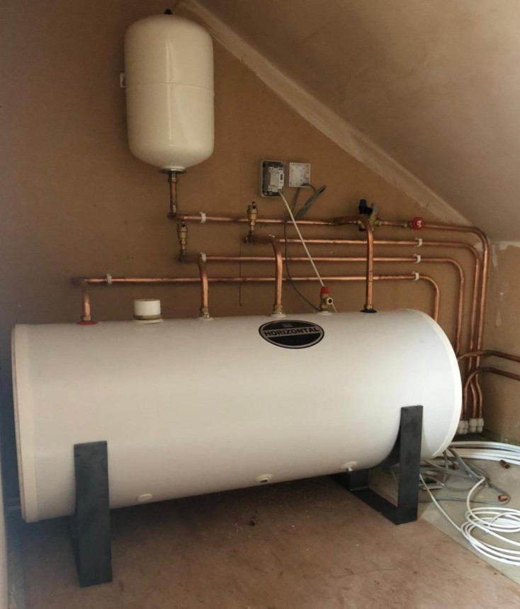 Horizontal Hot Water Cylinder for ASHP