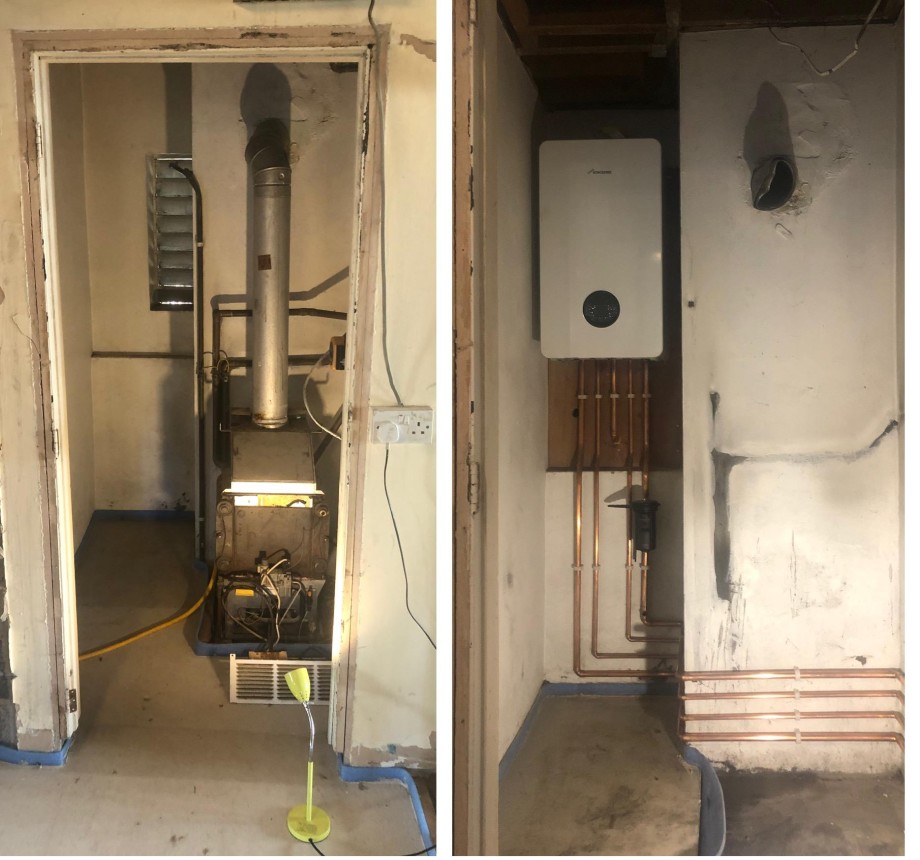 System conversion - Standard to Combi Boiler